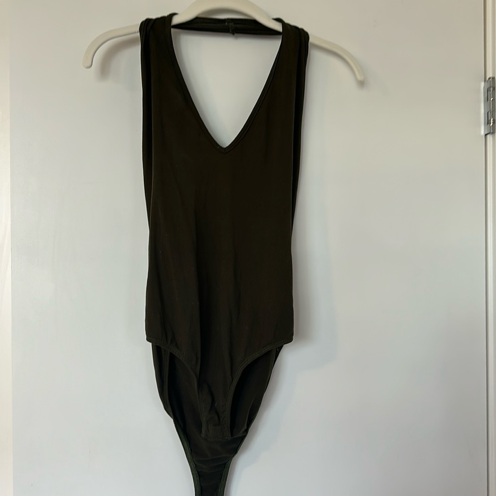 Dark green bodysuit